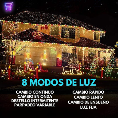 🎄 Decora tu Navidad sin gastar de más ✨ | Luces DecoLuz Solar® 20 mts