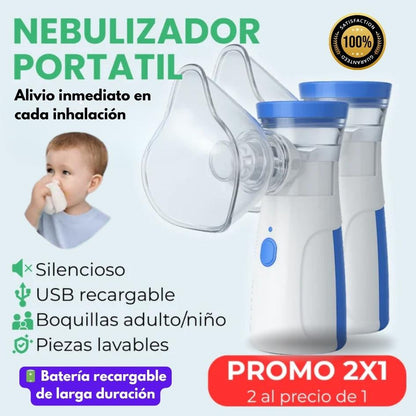 Alivio inmediato para toda la familia | Nebulizador Portátil Profesional® | PROMO 2x1