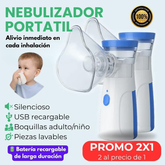 Alivio inmediato para toda la familia | Nebulizador Portátil Profesional® | PROMO 2x1