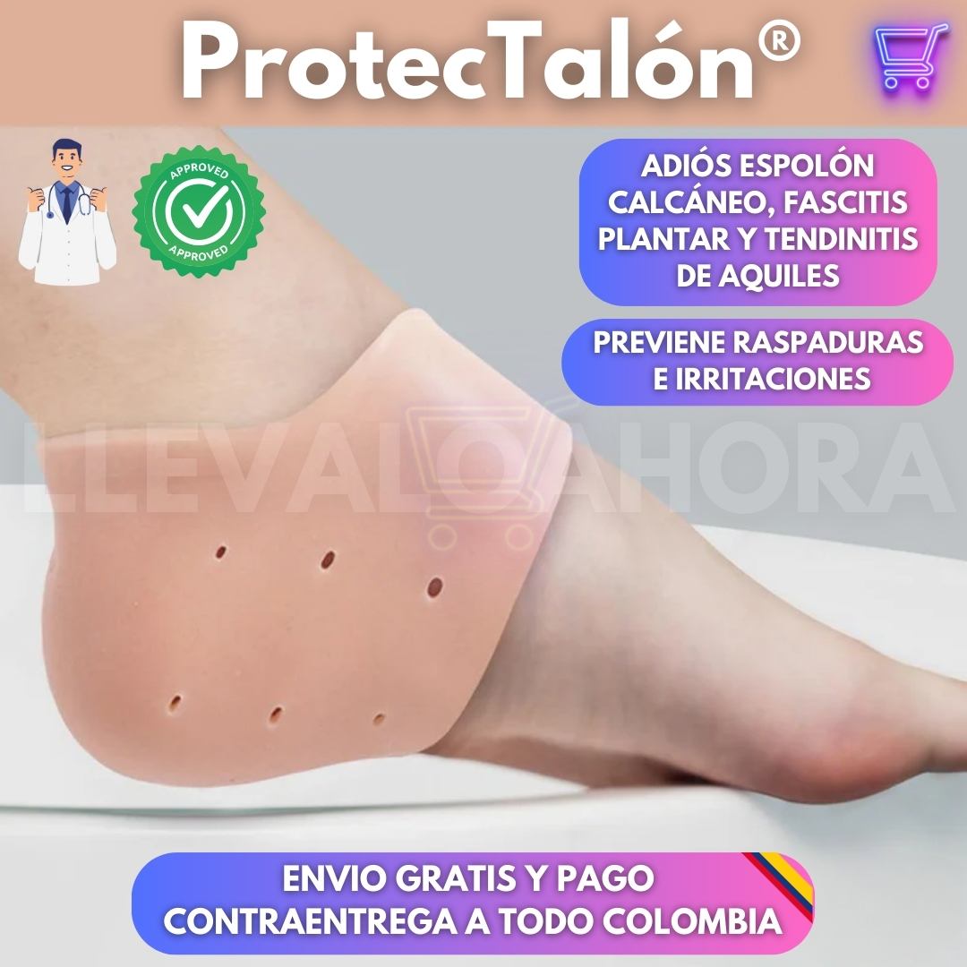 ProtecTalón® | Alivia el dolor, protege tus pies y camina con total comodidad en cualquier momento y lugar (¡Incluye un par de protectores!) ✨