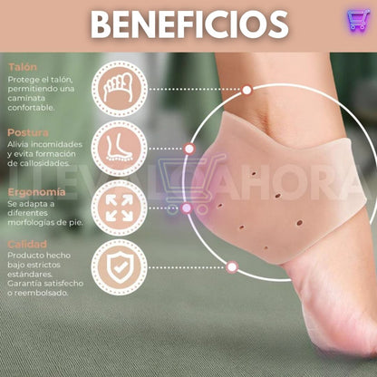 ProtecTalón® | Alivia el dolor, protege tus pies y camina con total comodidad en cualquier momento y lugar (¡Incluye un par de protectores!) ✨