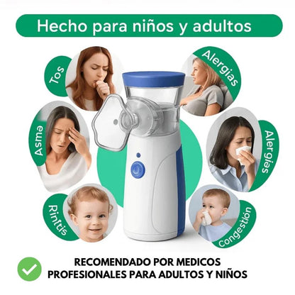 Alivio inmediato para toda la familia | Nebulizador Portátil Profesional® | PROMO 2x1