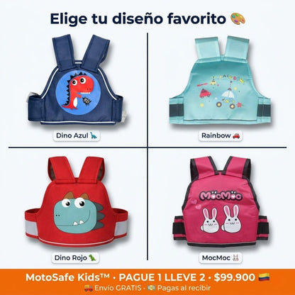 MotoSafe Kids™ | Cinturón de Seguridad para Niños en Moto — Pague 1 Lleve 2