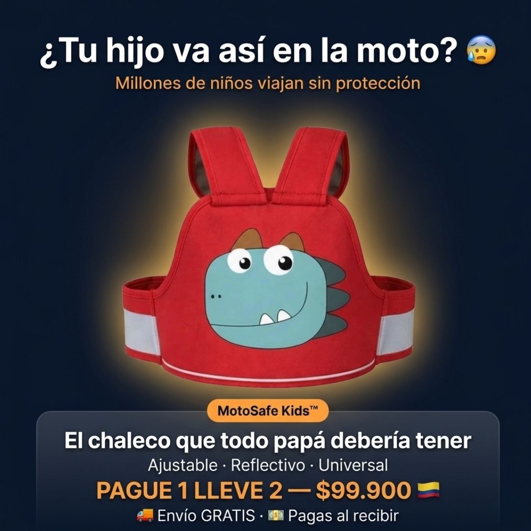 MotoSafe Kids™ | Cinturón de Seguridad para Niños en Moto — Pague 1 Lleve 2