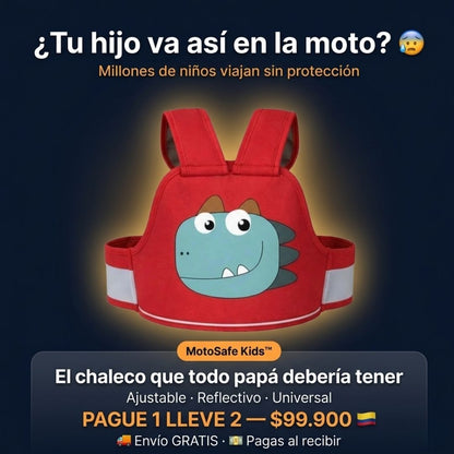 MotoSafe Kids™ | Cinturón de Seguridad para Niños en Moto — Pague 1 Lleve 2