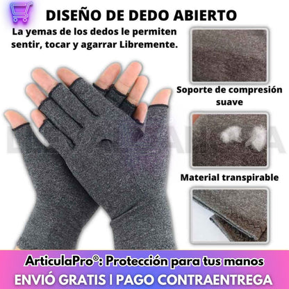 Guantes de compresión ArticulaPro® | Protección y alivio para tus articulaciones.   🎁 Incluye un eBook con ejercicios para aliviar el dolor en tus manos!