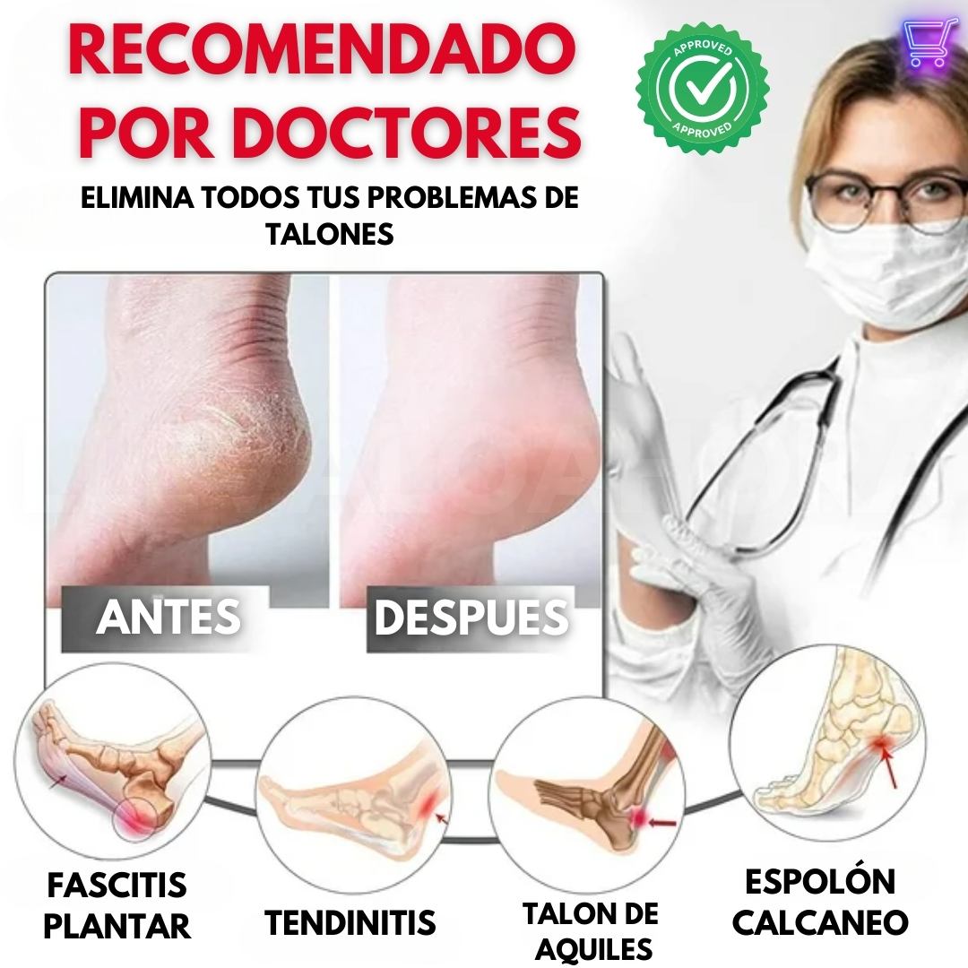 ProtecTalón® | Alivia el dolor, protege tus pies y camina con total comodidad en cualquier momento y lugar (¡Incluye un par de protectores!) ✨