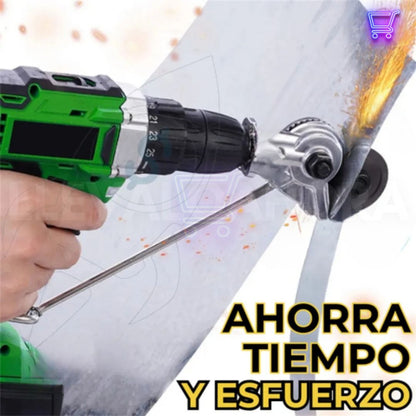 Convierte tu Taladro en una Cortadora de Metal Profesional con el Adaptador CorteX® – 🎁 Incluye guía de corte gratis
