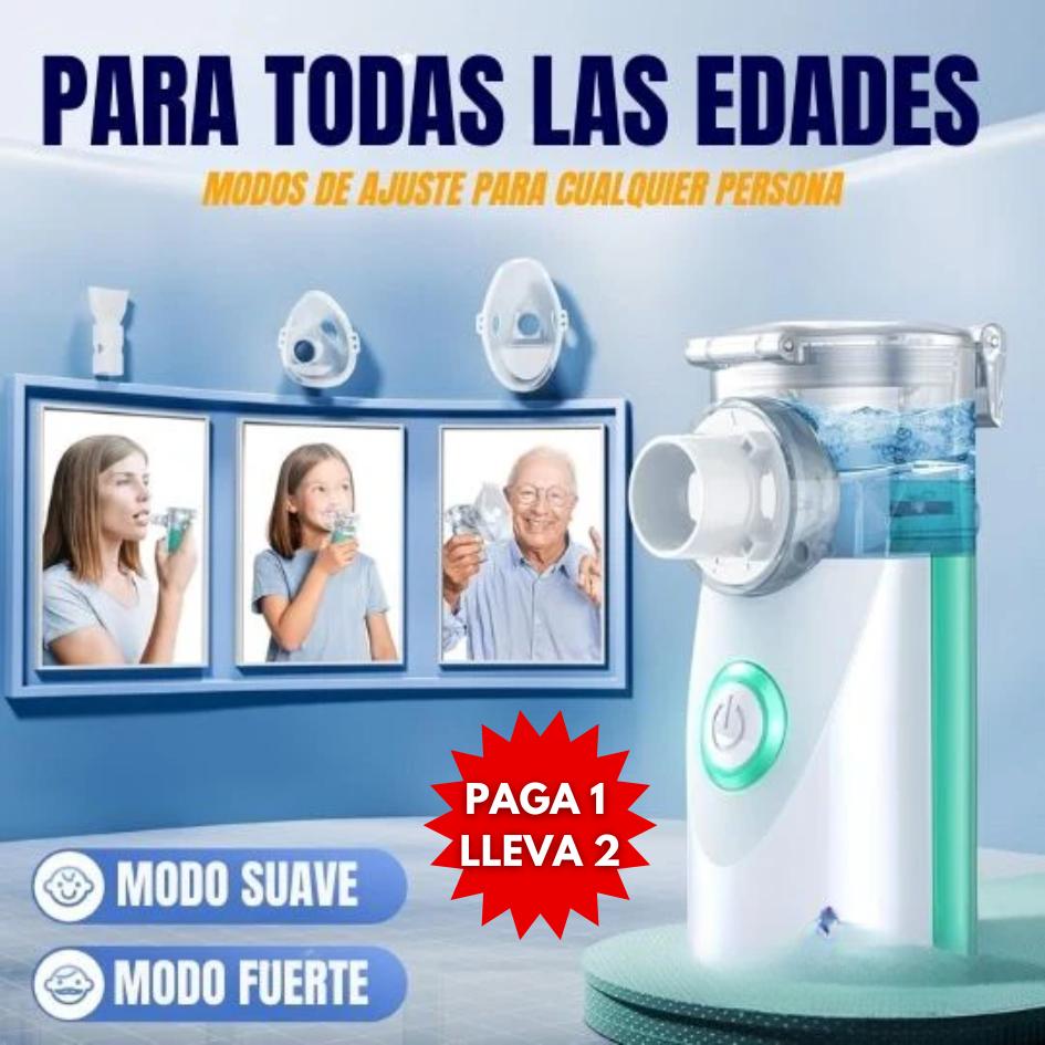 Alivio inmediato para toda la familia | Nebulizador Portátil Profesional® | PROMO 2x1