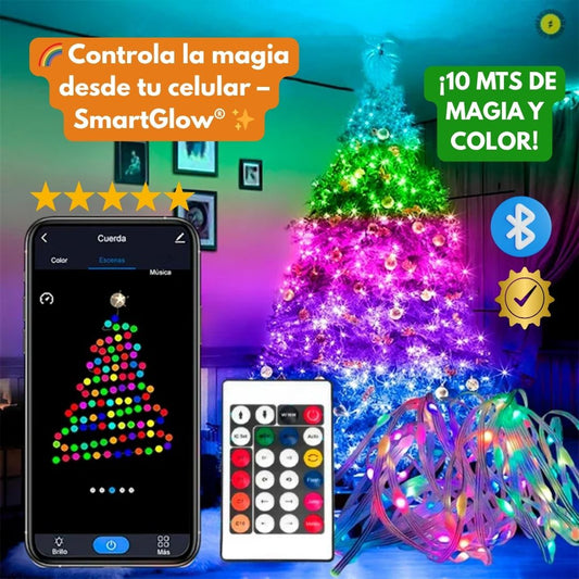 Ilumina tu hogar sin enredos y contrólalo desde tu celular | Guirnalda LED SmartGlow® 10 MT