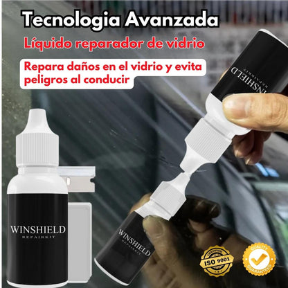 Kit Reparador de cristales VidrioFix® – Repara parabrisas, pantallas y espejos al instante.