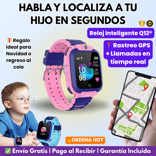 💖🧒 Mantén a tus hijo siempre seguros | Reloj Inteligente Q12®