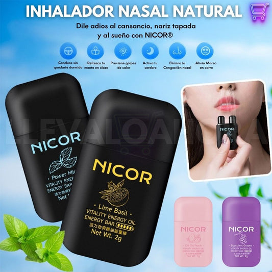 Respira Mejor y Llénate de Energía ⚡ con el Inhalador Nasal NICOR® | ¡Envío GRATIS y Descuento HOY!