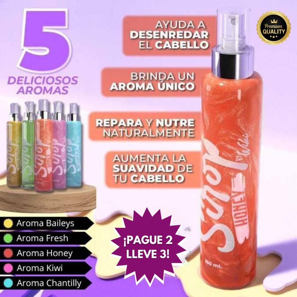 Cabello Suave, Brillante, Sin Frizz y Perfumado Todo el Día ✨ | Sirop® Perfume Capilar | Llévate 3 pagando 2 💎