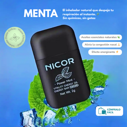 Respira Mejor y Llénate de Energía ⚡ con el Inhalador Nasal NICOR® | ¡Envío GRATIS y Descuento HOY!