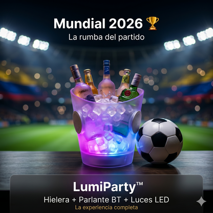 LumiParty™ | Hielera con Parlante Bluetooth y Luces LED RGB 5L