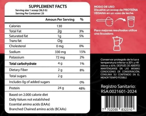 🍑 Aumenta y moldea tu figura con la Proteína Vegana VITFLOW® 600GR + Aceite y Colágeno GRATIS
