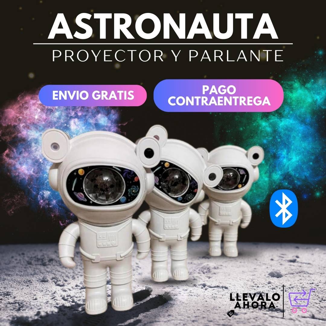 PROYECTOR PARLANTE BLUETOOTH ASTRONAUTA