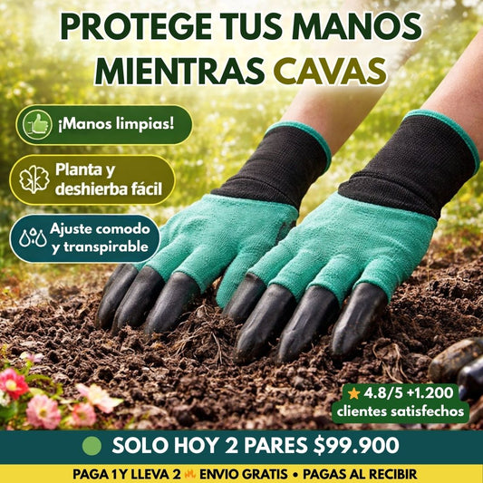 Guantes GardenClaw Pro® – Protege tus Manos (Super Promo 2x1)